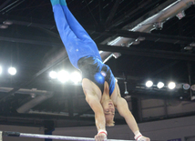 İdman gimnastikası üzrə 22-ci Bakı Çempionatı və Birinciliyi. Kişilər arasında çoxnövçülük finalı və mükafatlandırma mərasimi. Bakı, Azərbaycan, 03 oktyabr 2015